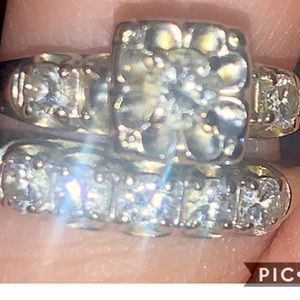 1950s Antique Bridal Set